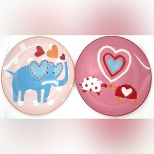 Pottery Barn Kids Set of 2 Valentine’s Day Plates